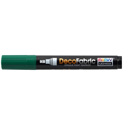 6 Pack Uchida DecoFabric Opaque Paint Marker Chisel Tip-Green 5A00219T-1G43X