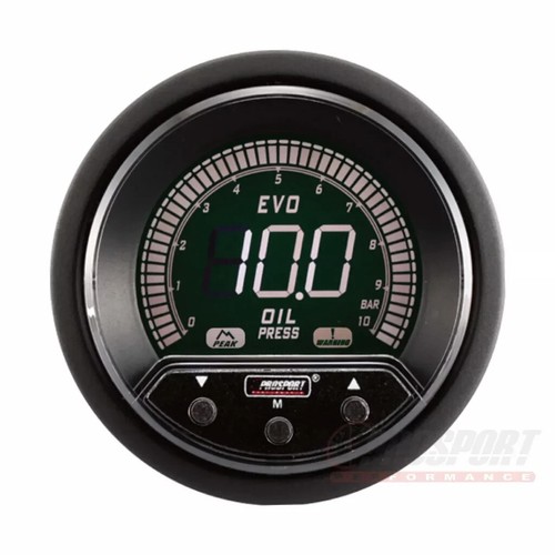 manometro pressione olio digitale PROSPORT EVO PK BAR 52mm picco warning - Imagen 5 de 9