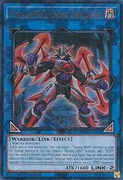 YuGiOh Xtra HERO Cross Crusader (V.2) RA04-EN076 Ultra Rare Englisch Neu 1st