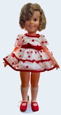 Vintage Shirley Temple Doll 1972 Ideal Toy Company 16" Polka Dot Dress GREAT