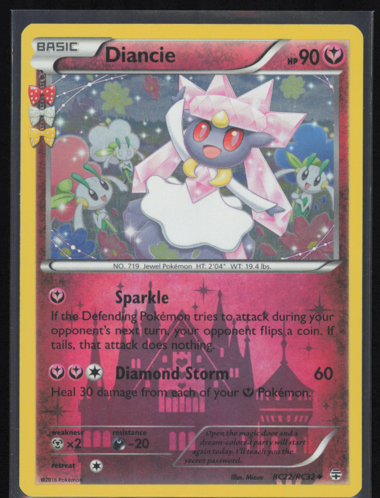 Diancie Holo RC22/RC32 Pokémon Generations: Radiant Collection NM Pokémon Card