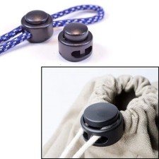 Fermagli Per Corda A Molla 6 Pezzi – Arresti Per Lacci In Plastica Argento – Ideali Per Zaini, Abbigliamento E Borse (Foro 6x5mm) - 2