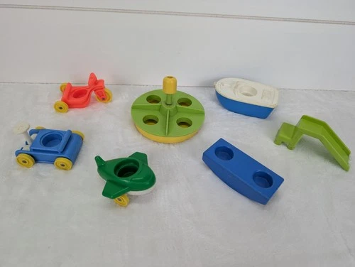 Vintage Fisher Price Little People Playground Toys Accessories 70s Trike Slide