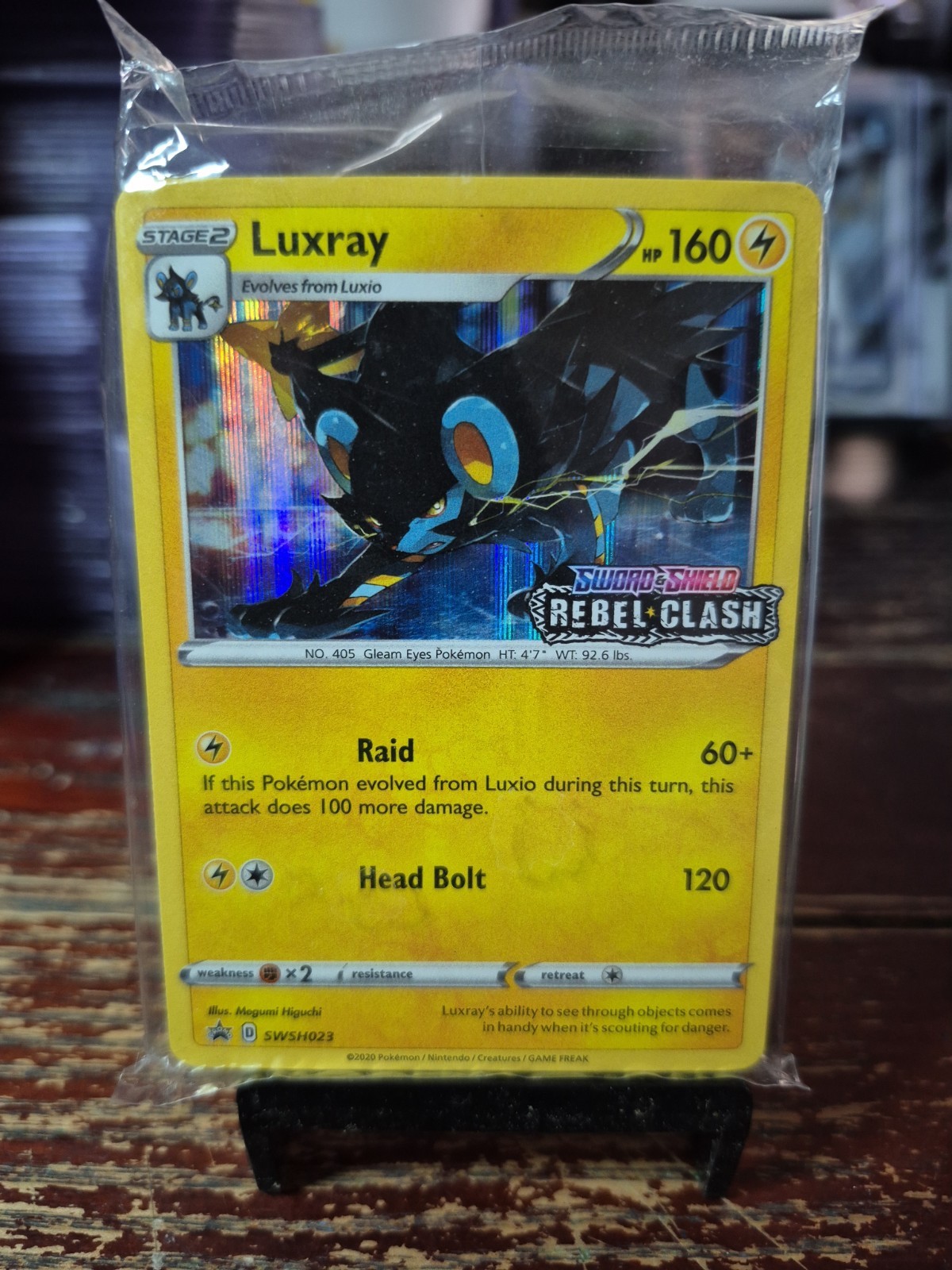 Luxray SWSH023 Prerelease Stamped Rebel Clash Sealed - Black Star Promo