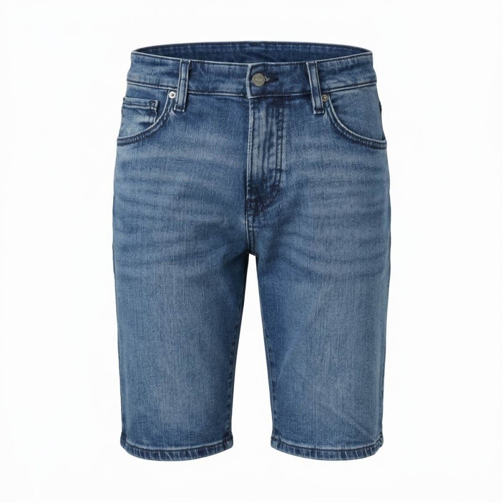 BOSS Mens Denim Shorts Maine Regular Fit Blue 50559891-426