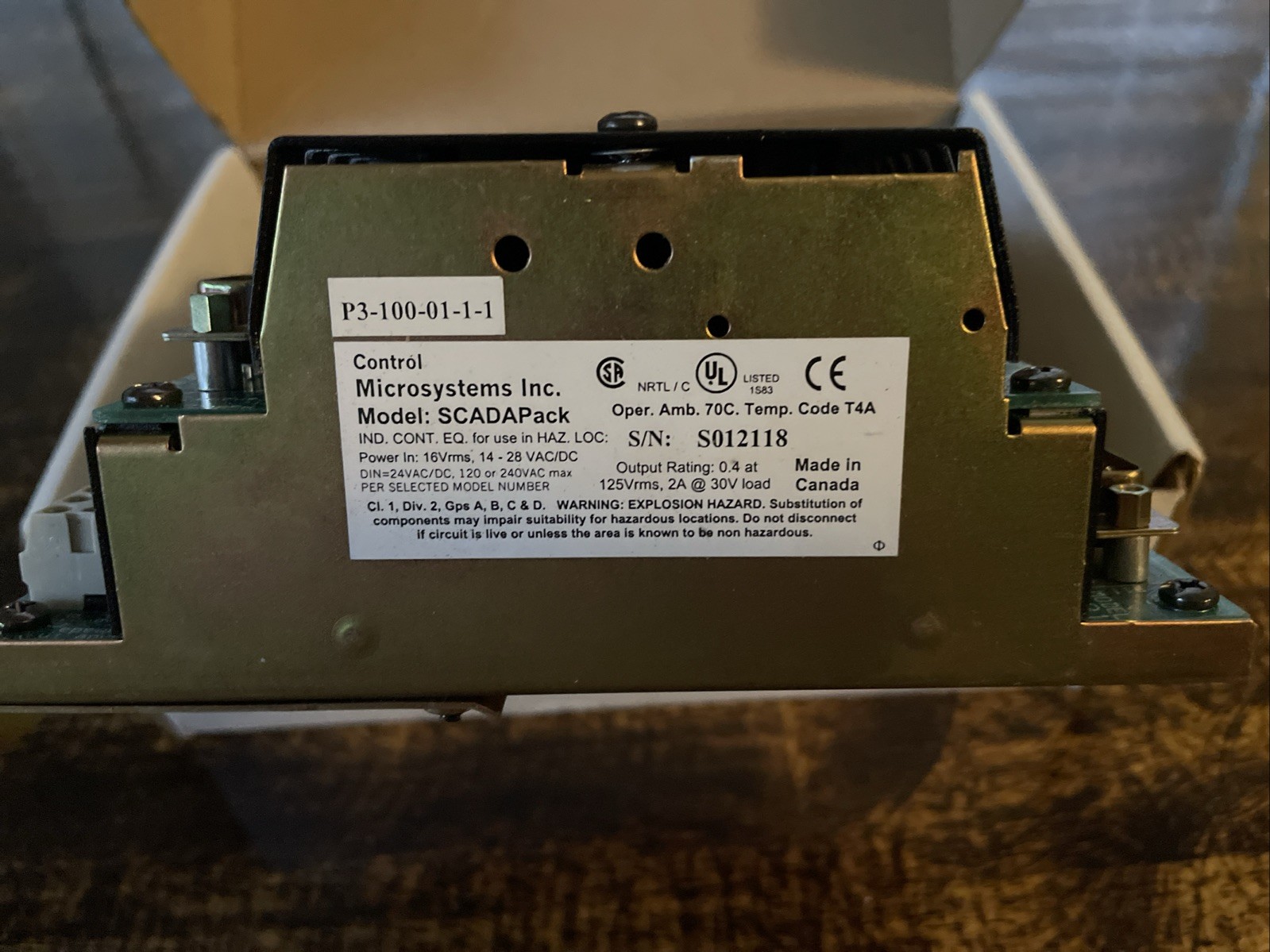 Control Microsystems SCADAPACK PLUS P3-100-01-1-1 Model 5203 And 5601