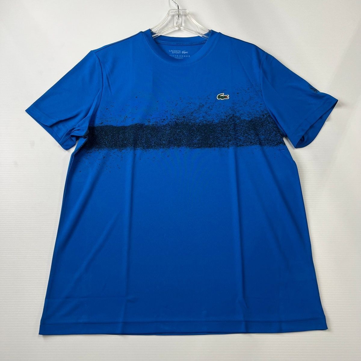LACOSTE Tennis x Novak Djokovic T-shirt Men's Size 5-L Navy Blue