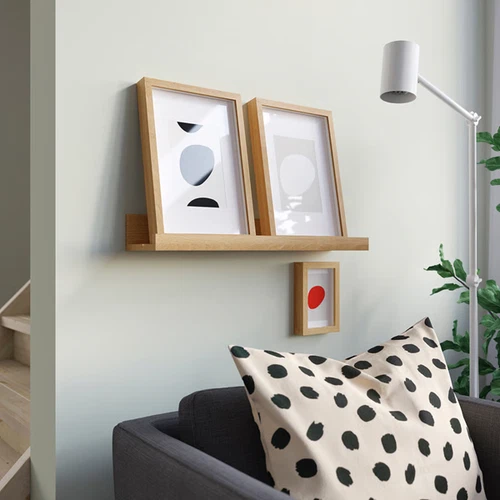 IKEA MOSSLANDA 55cm Picture Ledge Shelf Wall Floating Photo Frame Display - Picture 21 of 23