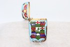 Early 20th Century Brass & Enamel Vesta Match Safe, Featuring Canadian Provinces — photo 7
