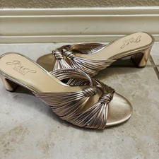 Jewel Badgley Mischka Cheryl Womens Strappy Block Heel Size 7