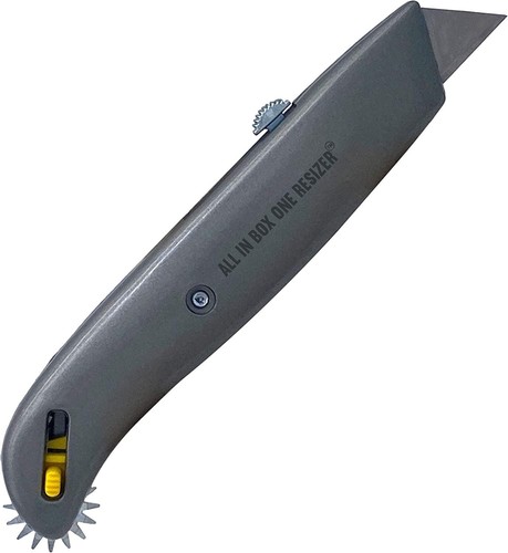 Box Resizer Tool with Scoring Wheel - Utility Knife Cardboard Scorer, Reducer...