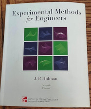 Experimental Methods for Engineers by Jack P. Holman (2000, Hardcover)