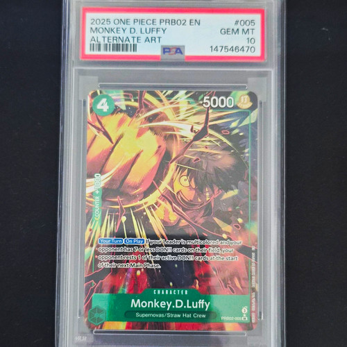 Monkey.D.Luffy (Alternate Art) graded PSA 10 for sale on eBay