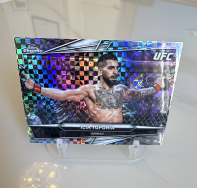 Topps Chrome UFC Ilia Topuria Checkerboard Card 2026 #1 Mixed Martial Arts