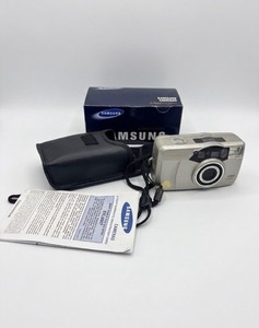 Samsung Fino 1050XL 35mm Point & Shoot Film Camera with Flash - Silver