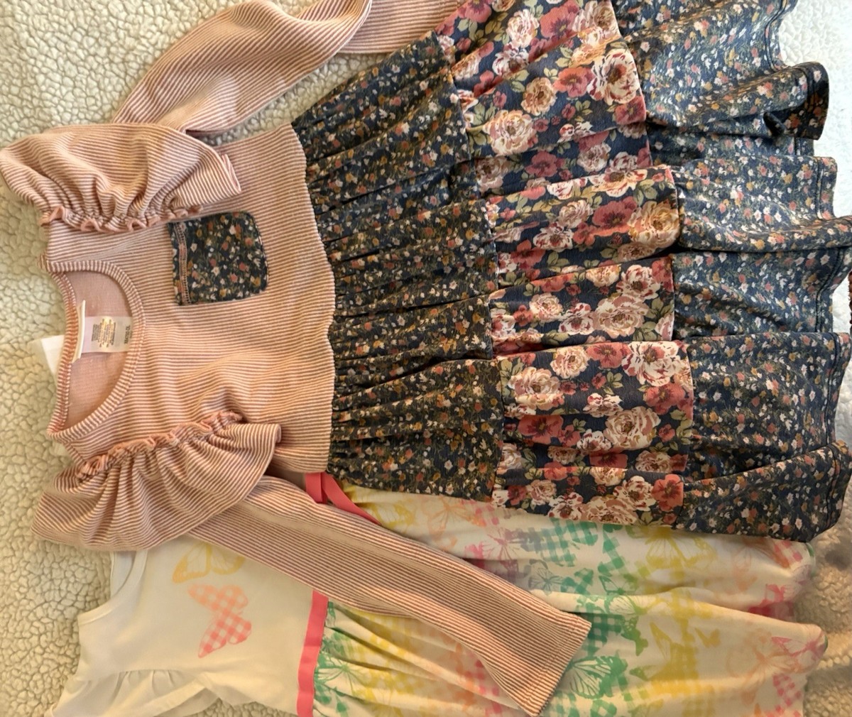 Epic Threads and Bonnie Jean Fit & Flare Dresses Floral Butterfly Size 5