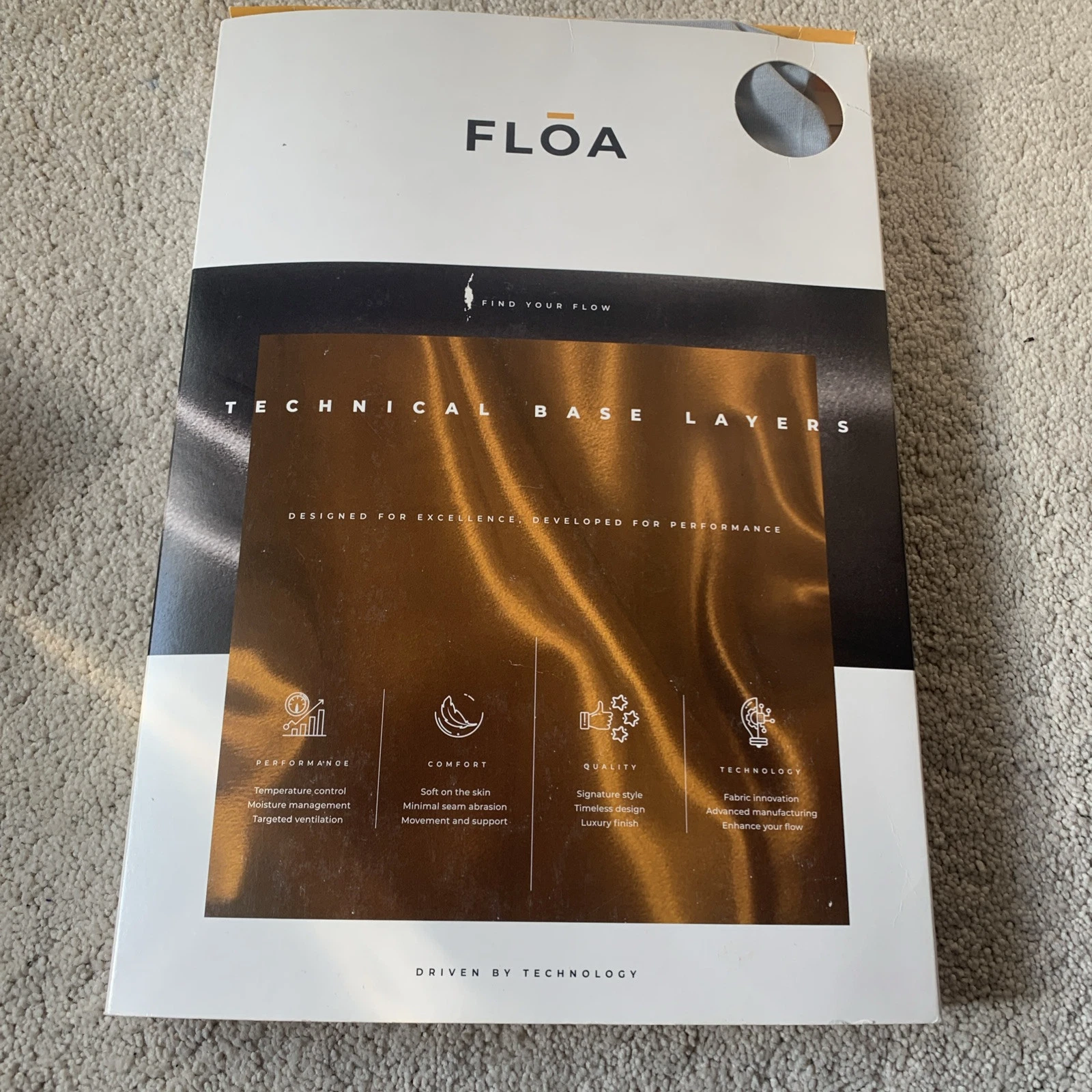 Top quality Floa technical Base Layer Size L new in box Men’s Silver 1/2 Zip