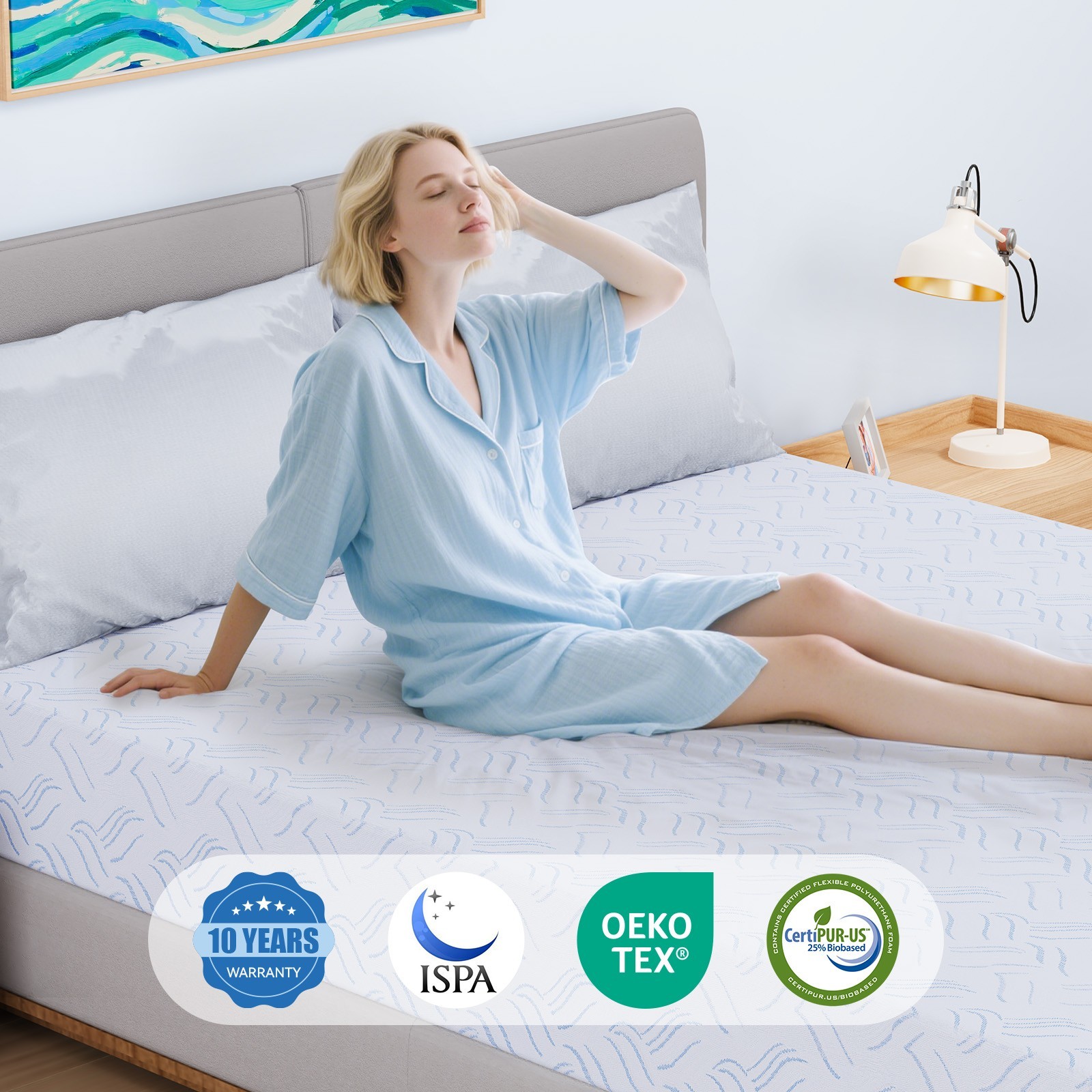 6/8/10/12/14 Inch Twin Full Queen King Gel Memory Foam Spring Mattress In A Box