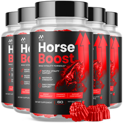 (5 Pack) Horse Boost Gummys Advanced Male Health Support HorseBoost 300 Gummies