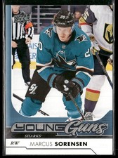 2017-18 Upper Deck #237 Marcus Sorensen San Jose Sharks Young Guns Hockey Card