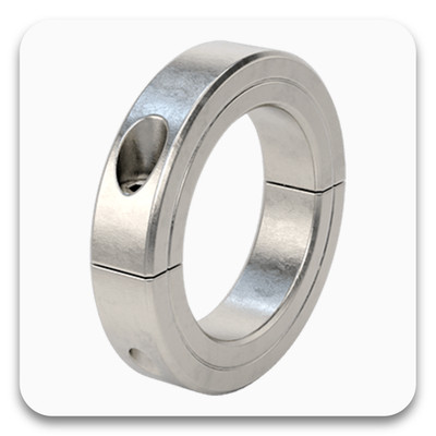 Shaft Collar 2-3/8'' McMaster 6436K109 Two-Piece 303 Stainless Clamp