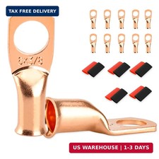 10 PCS Battery Terminal Connectors, Battery Cable Ends Lugs, 6 Gauge Wire Connec