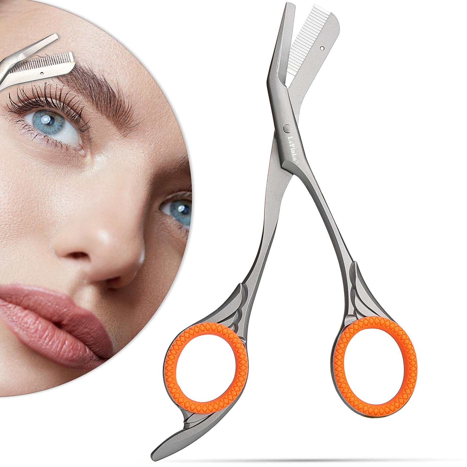 Ciseaux de taille pour sourcils et kit de soin, idée cadeau unisexe pour Noël et fêtes