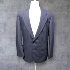 Stafford Mens Mid Gray Blazer / Sport Coat Two Button Casual Jacket Size 42R