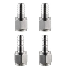 2 Pairs MRbrew Homebrew Hose Swivel Nut Barb, 1/4'' Barb 5/16''
