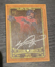 2015 Topps Museum Collection Framed Autograph MFA-DO David Ortiz 1/1 Wood