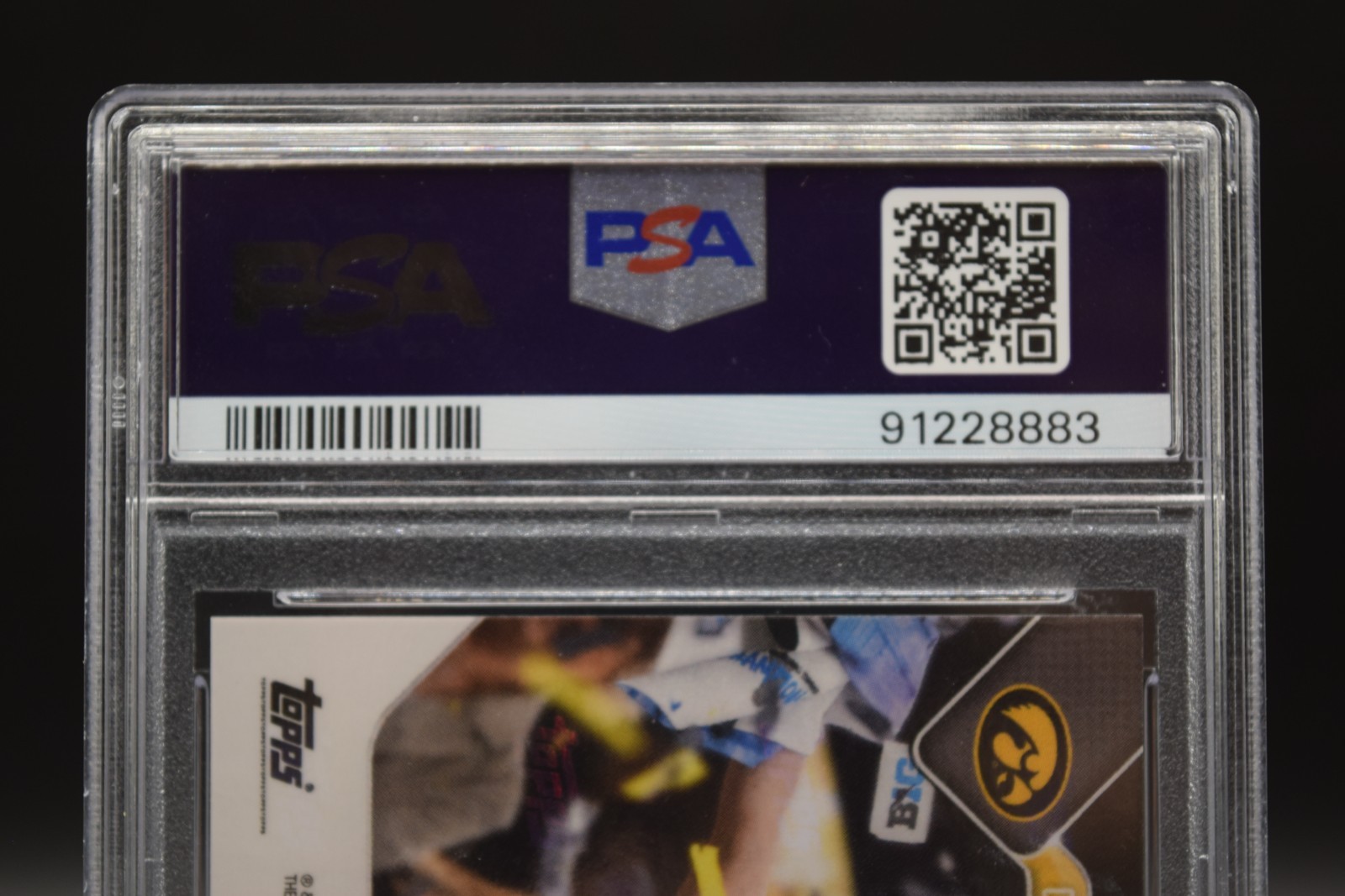 2023 Bowman U Now #64 CAITLIN CLARK RC 3rd Straight Big Ten Champs PSA 10 Fever  view 5