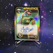 2024 Topps Chrome Joey Estes Rookie Autographs #RA-JES Oakland Athletics
