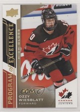2020-21 Upper Deck Team Canada Juniors High Gloss 5/15 Ozzy Wiesblatt #145 0gn4