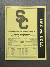NCAA Football - UCLA at USC Roster Flipcard-Nov 29, 2025