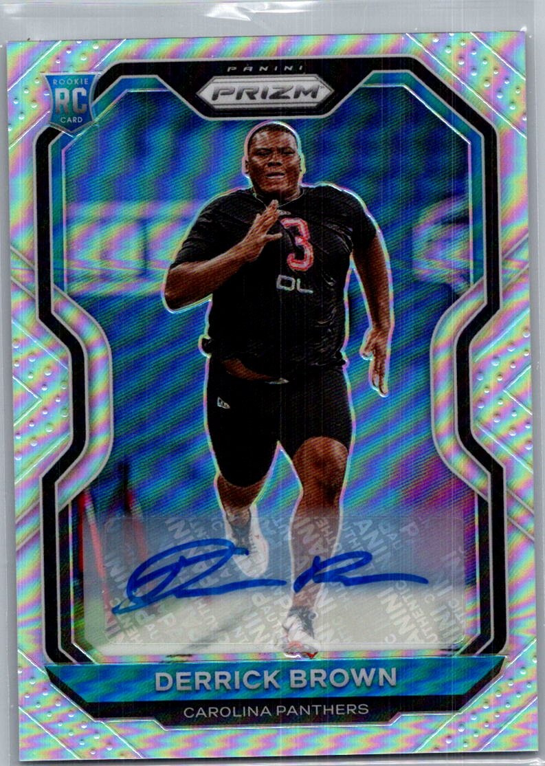 2020 Panini Prizm #365 Derrick Brown Rookie Autographs