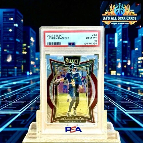 🏈 ✨ 2024 Panini Select Concourse Jayden Daniels #26 (RC) PSA 10 🫵