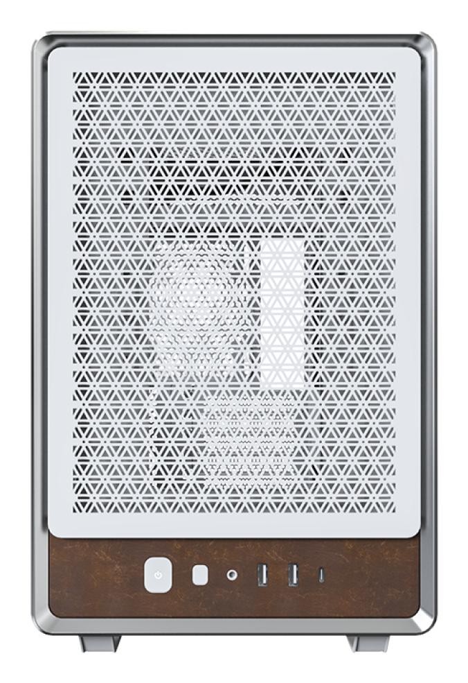 Heritage midi-tower atx vetro temperato - marrone bianco - Immagine 2