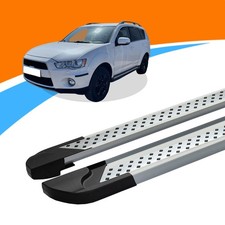 Trittbretter passend für Mitsubishi Outlander ab Baujahr 01/2010 VISO Silber mit