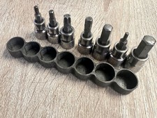 Craftsman HW Metric Hex Bit Socket Set 3/8in Drive 7pc Chrome Steel