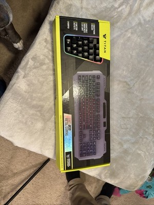 TITAN GAKB - 008 Wired LED Metal Gaming Keyboard - New Open Box 