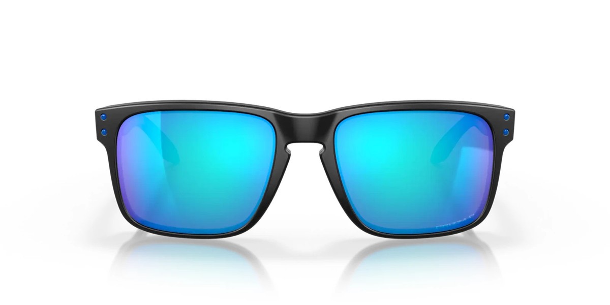 Oakley Holbrook Matte Black Prizmatic/Prizm Sapphire POLARIZED 57