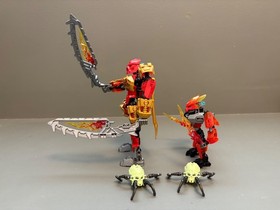 LEGO Bionicle Tahu Master of Fire 70787 & Protector of Fire 70783 Power Up 