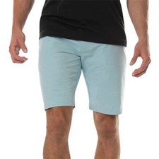NEW Travis Mathew Switchbacks Golf Shorts Light Blue Size 40 Hybrid Performance