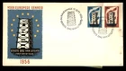 Mayfairstamps Netherlands FDC 1956 Euorpa Cept Tower First Day Cover aaw_73503
