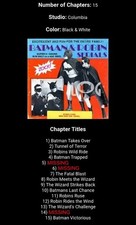 Lot of 12....Batman Robin Serials Super 8 Sound B/W Only on a 400' Reel RARE