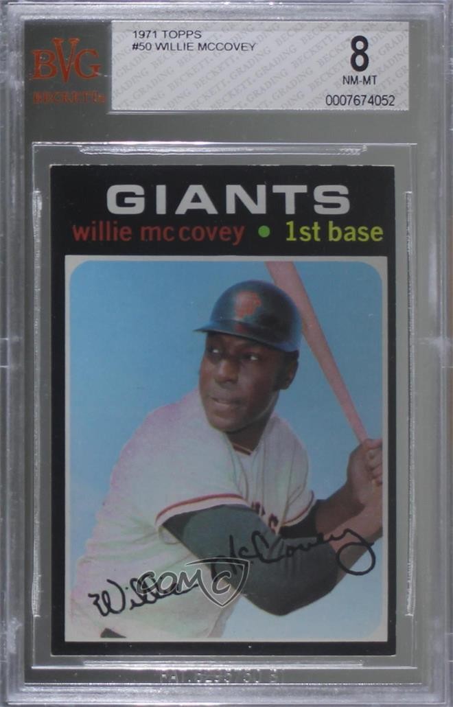 1971 Topps Willie McCovey #50 BVG 8 HOF 0q3