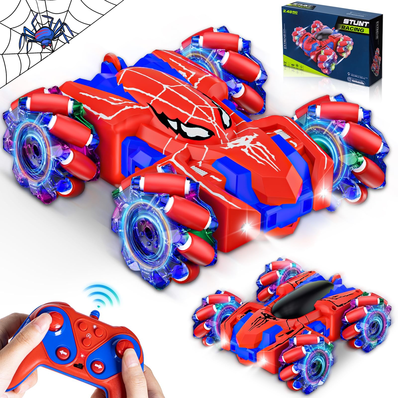 For Boys Rechargeable Rc Cars Toys With Cool Lights...