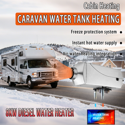 #ad 8KW 12V Diesel Heater for RV Water amp; Air Heating Engine Preheater with LCD Disp $248.99