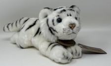 Russ Yomiko White Tiger Striped Cub Plush Stuffed Animal Soft Toy Kitty Cat 11  