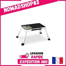 VOUNOT Marchepied Pliable Métal 3 Hauteurs Escabeau Antidérapant 150kg